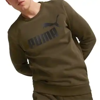 Plutosport Puma essential big logo crew sweater heren aanbieding