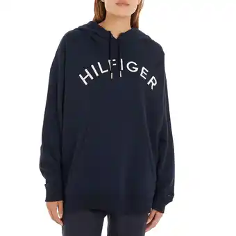 Plutosport Tommy hilfiger varsity hoodie dames aanbieding