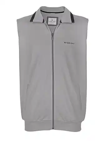 Klingel Sweatbodywarmer met borduursel op borsthoogte roger kent lichtgrijs aanbieding