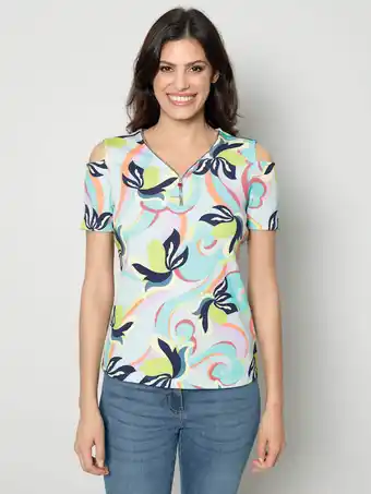 Klingel Shirt in trendy model amy vermont mint/multicolor aanbieding