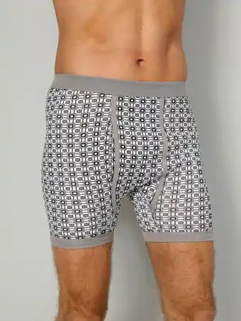 Klingel Boxershorts per 3 stuks van comfortabele fijngeribde stof g gregory 3x wit/antraciet/grijs aanbieding