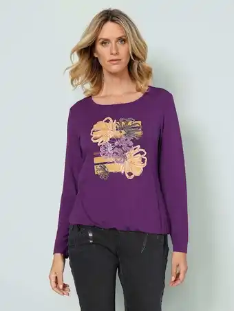 Klingel Shirt met print mona aubergine/mais/olijf aanbieding