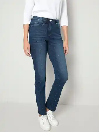 Klingel Jeans met strassteentjes paola blue denim aanbieding