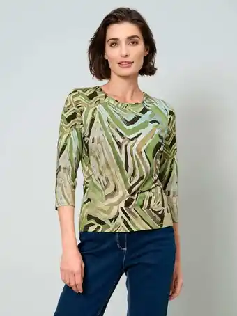 Klingel Shirt barbara lebek groen/bruin aanbieding