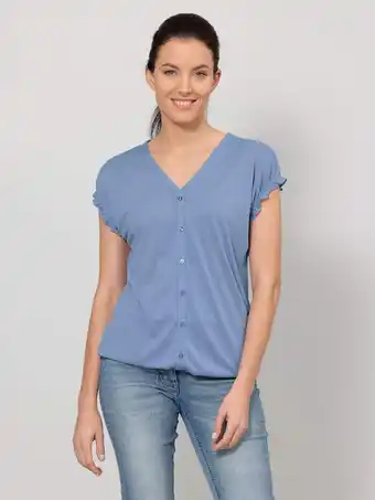 Klingel Shirt met sierknopen dress in blue stone aanbieding