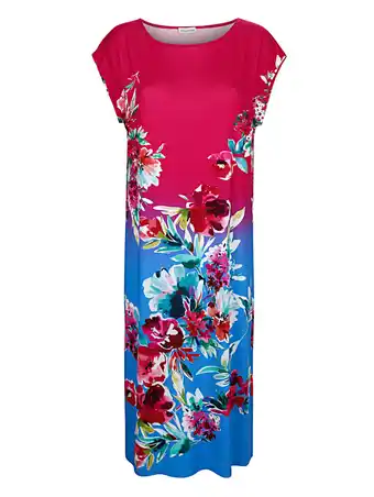 Klingel Jurk met modieus kleurverloop en bloemenprint alba moda multicolor aanbieding