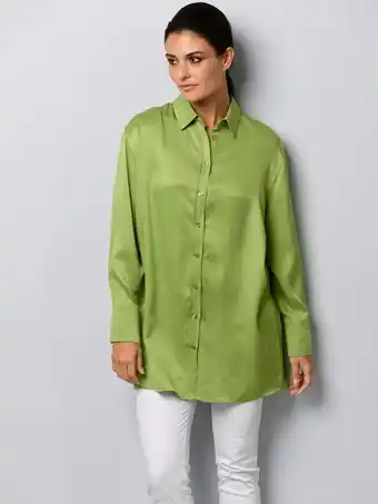 Klingel Oversized blouse met knoopsluiting alba moda limoen aanbieding