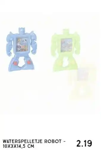 Xenos Waterspelletje robot - 10x3x14,5 cm aanbieding