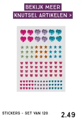 Xenos Stickers - set van 120 aanbieding