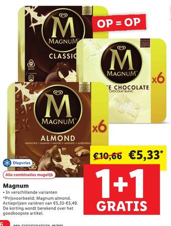 Lidl Magnum aanbieding