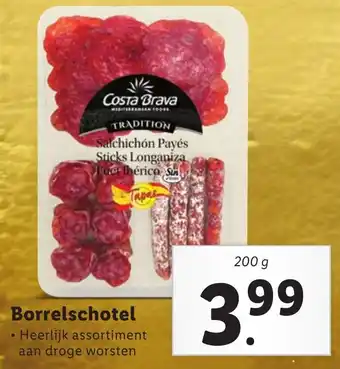 Lidl Borrelschotel  200g aanbieding