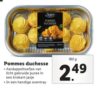 Lidl Pommes duchesse 180g aanbieding