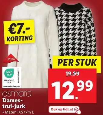 Lidl esmara Dames trui jurk aanbieding