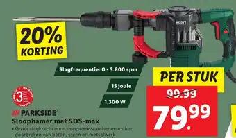 Lidl Sloophamer met SDS max aanbieding