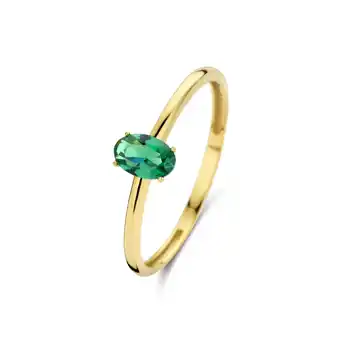 Douglas Isabel bernard isabel bernard baguette dames ring goud - goudkleuriggroen - 17.75 mm / maat 56 aanbieding