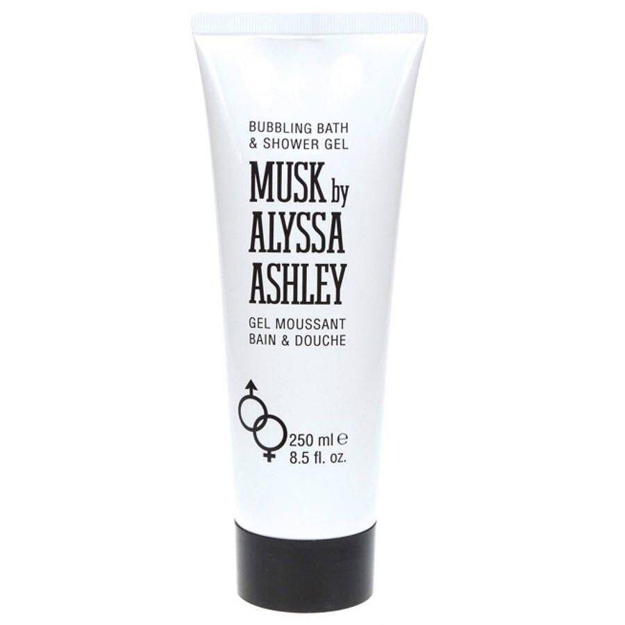 Alyssa Ashley MUSK Bath & Shower Gel 500 Ml Mit Pumpe – Packung Mit 2 Flaschen, Sinnlicher Moschusduft