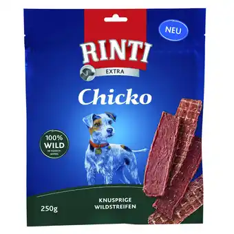 Zooplus 4 x 250 g voordeelpakket rinti extra chicko wilde honden snacks aanbieding