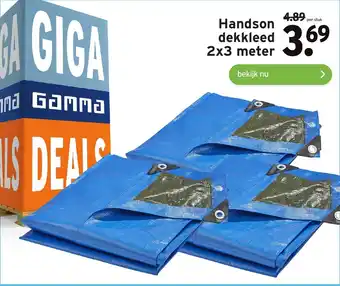 GAMMA Handson dekkleed 2x3 meter aanbieding