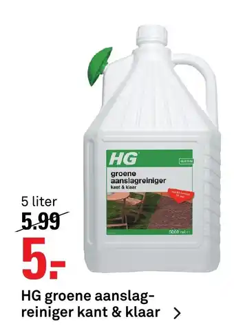 Karwei HG Groene aanslagreiniger kant & klaar 5L aanbieding