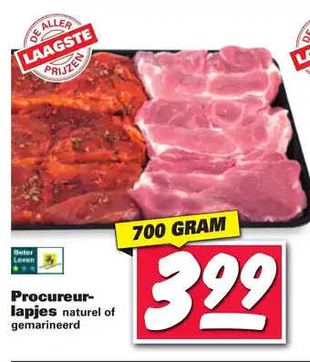 Nettorama Procureur- lapjes 700 gram aanbieding