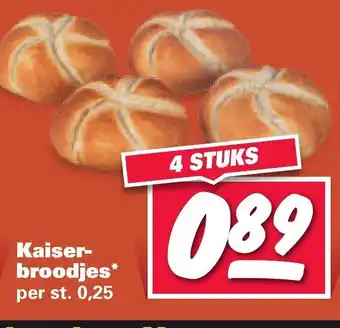 Nettorama Kaiser- broodjes aanbieding