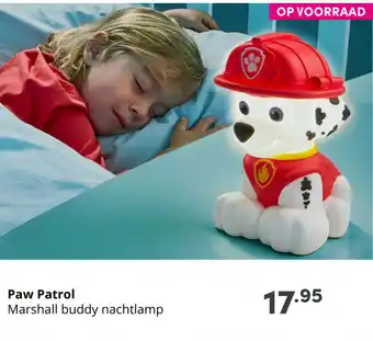 Baby & Tiener Disney PAW Patrol Nachtlamp aanbieding