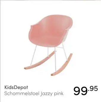 Baby & Tiener KidsDepot Schommelstoel Jazzy pink aanbieding