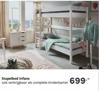 Baby & Tiener Stapelbed Infans aanbieding