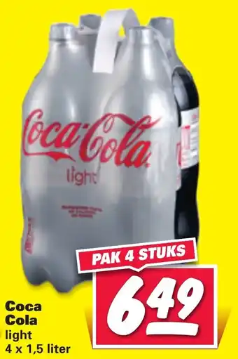 Nettorama Coca Cola light 4x1.5 liter aanbieding