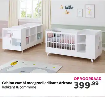 Baby & Tiener Cabino Combi meegroeiledikant Arizona aanbieding