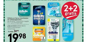 Etos Gillette en Venus navulmesjes en scheerapparaten aanbieding