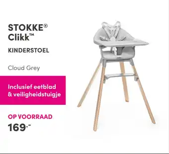 Baby & Tiener Stokke Clikk kinderstoel aanbieding