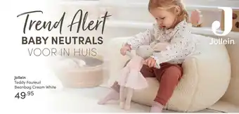 Baby & Tiener Jollein Fauteuil Teddy beanbag aanbieding