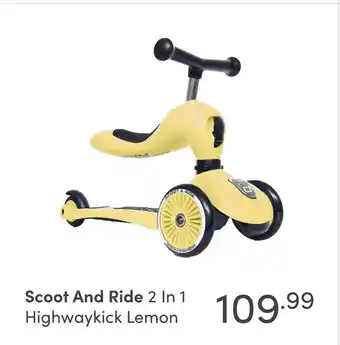 Baby & Tiener Scoot And Ride 2in1 Highwaykick Lemon aanbieding