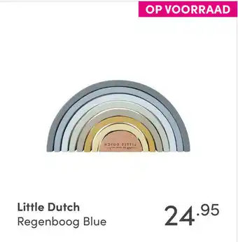 Baby & Tiener Little Dutch Regenboog Blue aanbieding