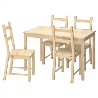 IKEA Ingo / ivar tafel en 4 stoelen, grenen, 120 cm aanbieding