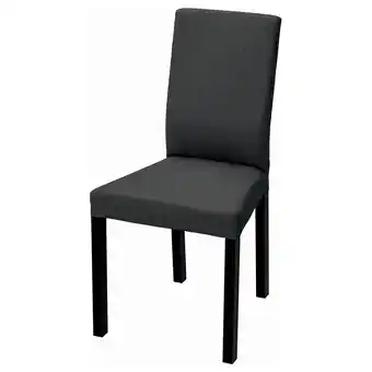 IKEA Kättil eetkamerstoel, zwart/knisa donkergrijs aanbieding