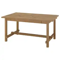 IKEA Nordviken uitschuifbare tafel, antiekbeits, 152/223x95 cm aanbieding