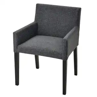 IKEA Mårenäs stoel met armleuning, zwart/gunnared donkergrijs aanbieding