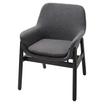 IKEA Vedbo armleunstoel, zwart/gunnared donkergrijs aanbieding