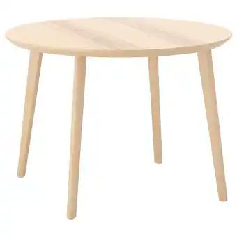 IKEA Lisabo tafel, essenfineer, 105 cm aanbieding