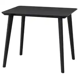 IKEA Lisabo tafel, zwart, 88x78 cm aanbieding