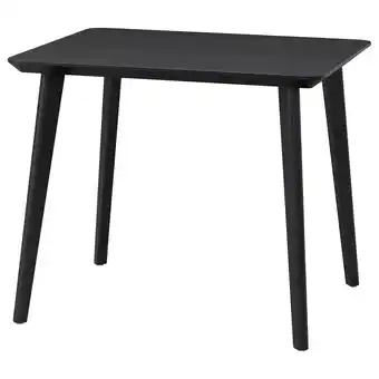 IKEA Lisabo tafel, zwart, 88x78 cm aanbieding