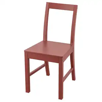 IKEA Pinntorp eetkamerstoel, rood gelazuurd aanbieding