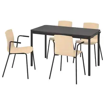 IKEA Tommaryd / läktare vergadertafel en stoelen, 130x70 cm aanbieding