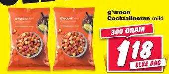 Nettorama G'woon Cocktailnoten mild 300 gram aanbieding