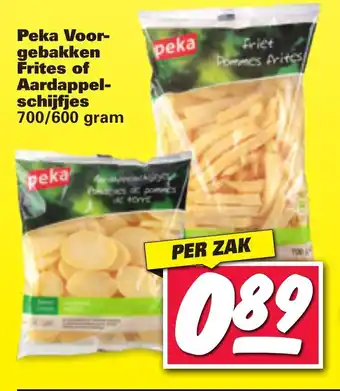 Nettorama Peka Voorgebaken Frites of Aardappelschijfjes 700/600 gram aanbieding