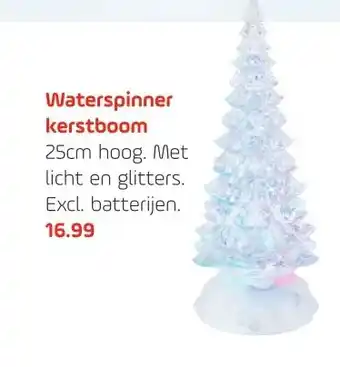 Coppelmans Waterspinner kerstboom aanbieding