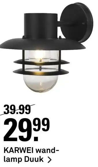 Karwei Karwei Wandlamp Duuk aanbieding