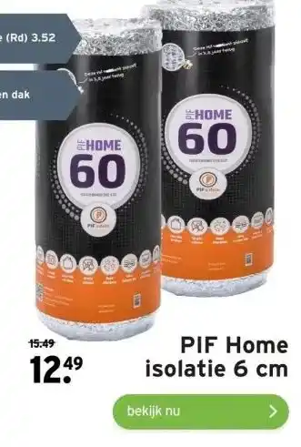 GAMMA PIF Home isolatie 6 cm aanbieding